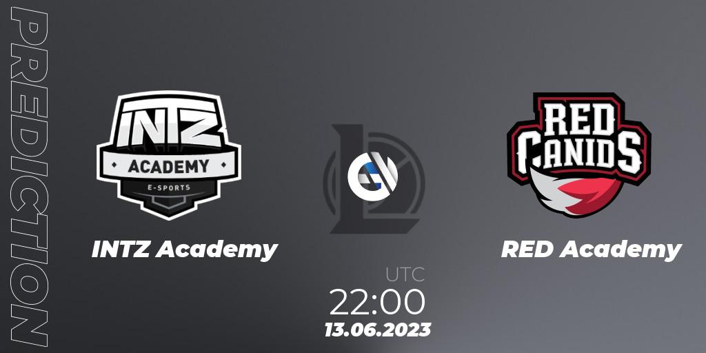 INTZ Academy - RED Academy: прогноз. 13.06.23, LoL, CBLOL Academy Split 2 2023 - Group Stage