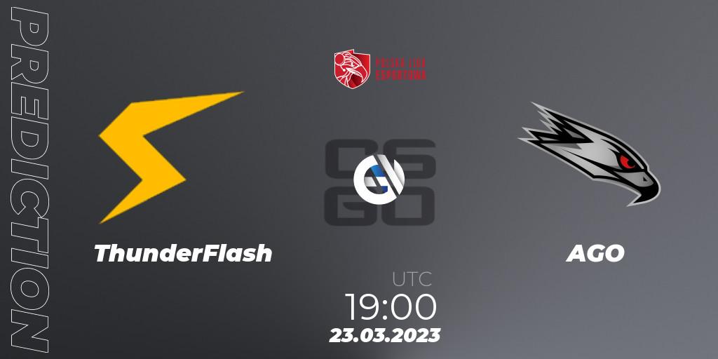 ThunderFlash - AGO: прогноз. 24.03.23, CS2 (CS:GO), Polska Liga Esportowa 2023: Split #1