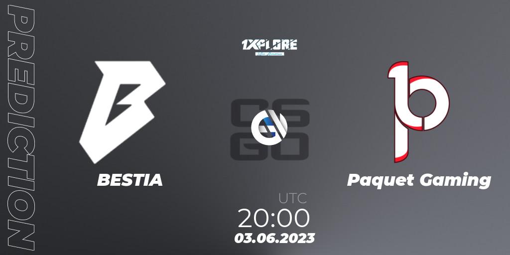 BESTIA - Paquetá Gaming: прогноз. 03.06.23, CS2 (CS:GO), 1XPLORE Latin America Cup 1