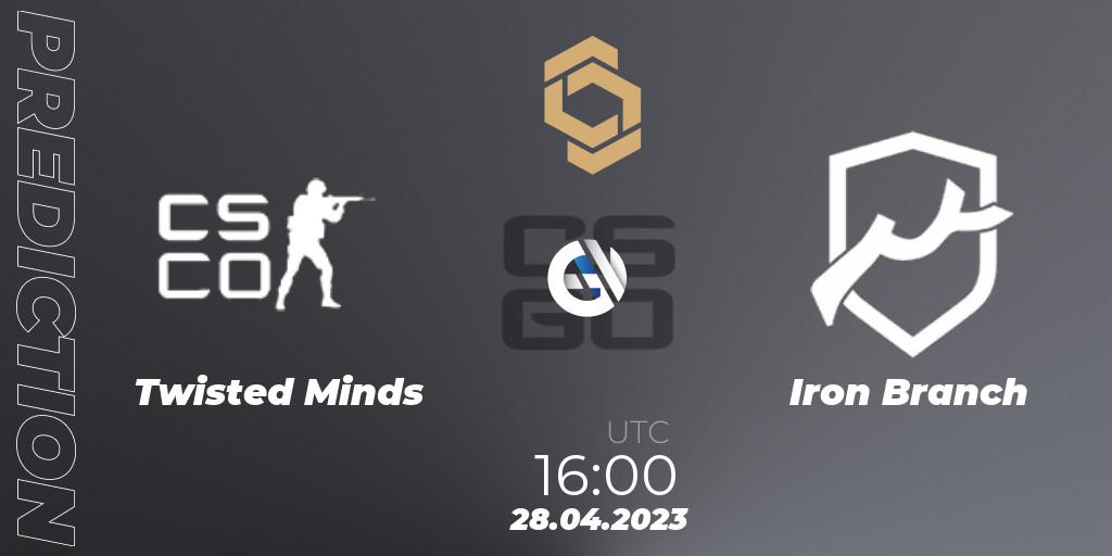 Twisted Minds - Iron Branch: прогноз. 28.04.23, CS2 (CS:GO), CCT South Europe Series #4
