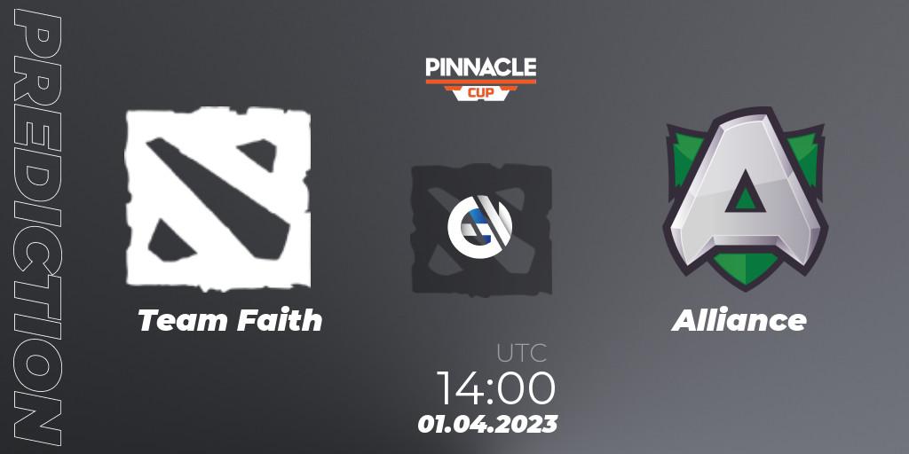 Team Faith - Alliance: прогноз. 31.03.23, Dota 2, Pinnacle Cup: Malta Vibes - Tour 1