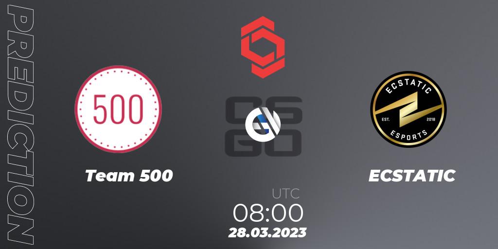 Team 500 - ECSTATIC: прогноз. 28.03.23, CS2 (CS:GO), CCT Central Europe Series #5