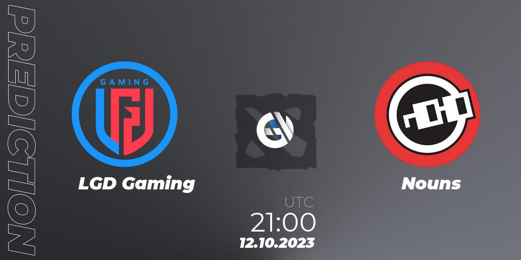 LGD Gaming - Nouns: прогноз. 12.10.23, Dota 2, The International 2023 - Group Stage