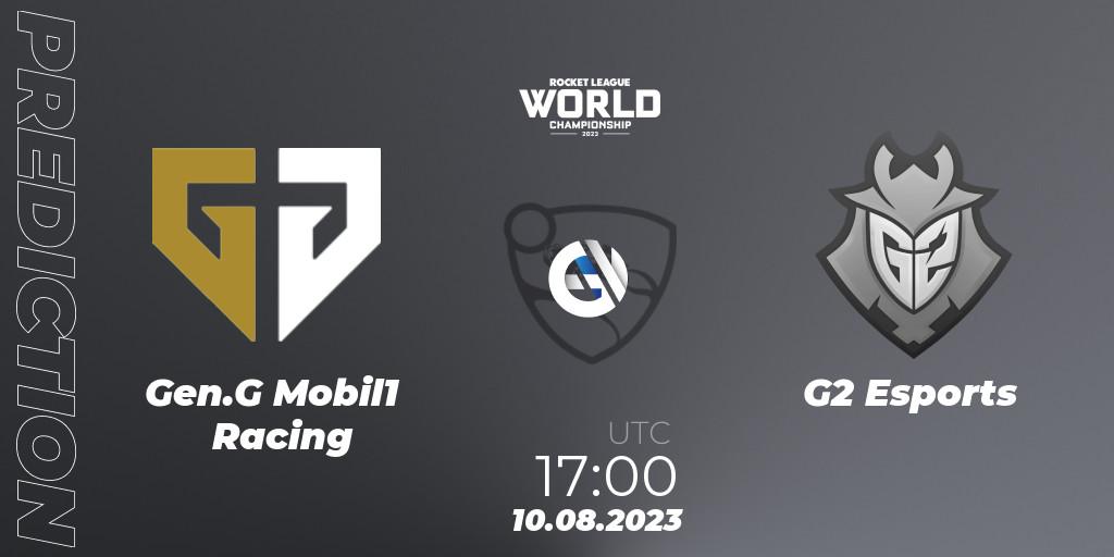 Gen.G Mobil1 Racing - G2 Esports: прогноз. 10.08.23, Rocket League, Rocket League Championship Series 2022-23 - World Championship Group Stage
