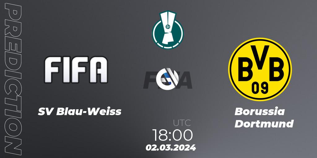 SV Blau-Weiss - Borussia Dortmund: прогноз. 02.03.24, FIFA 23, DFB-ePOKAL 2024