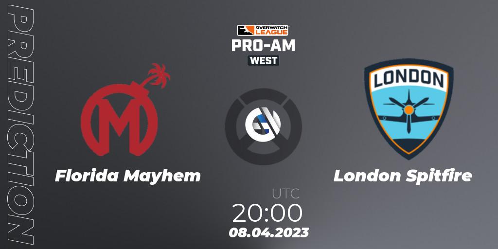 Florida Mayhem - London Spitfire: прогноз. 08.04.23, Overwatch, Overwatch League 2023 - Pro-Am