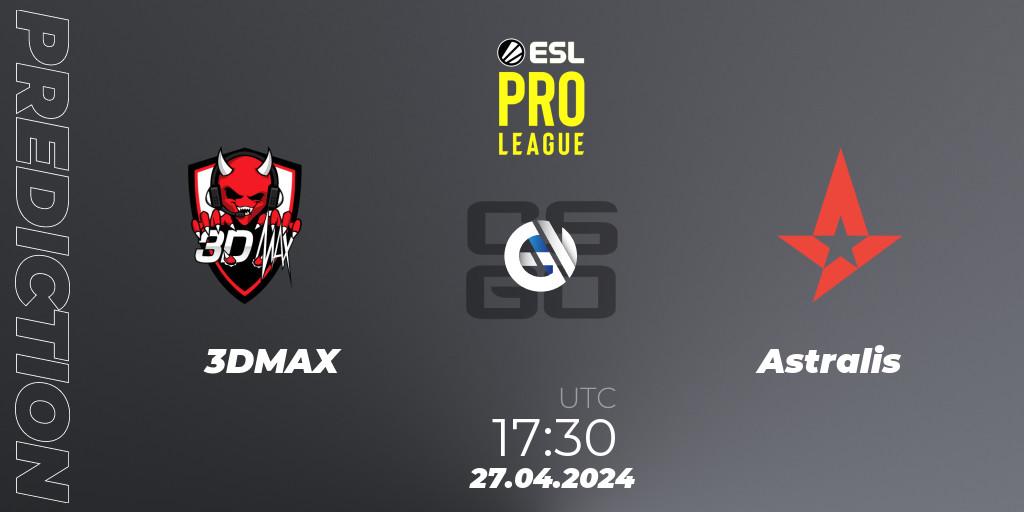 3DMAX - Astralis: прогноз. 27.04.24, CS2 (CS:GO), ESL Pro League Season 19