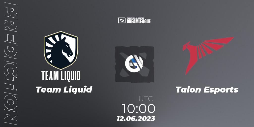 Team Liquid - Talon Esports: прогноз. 12.06.23, Dota 2, DreamLeague Season 20 - Group Stage 1