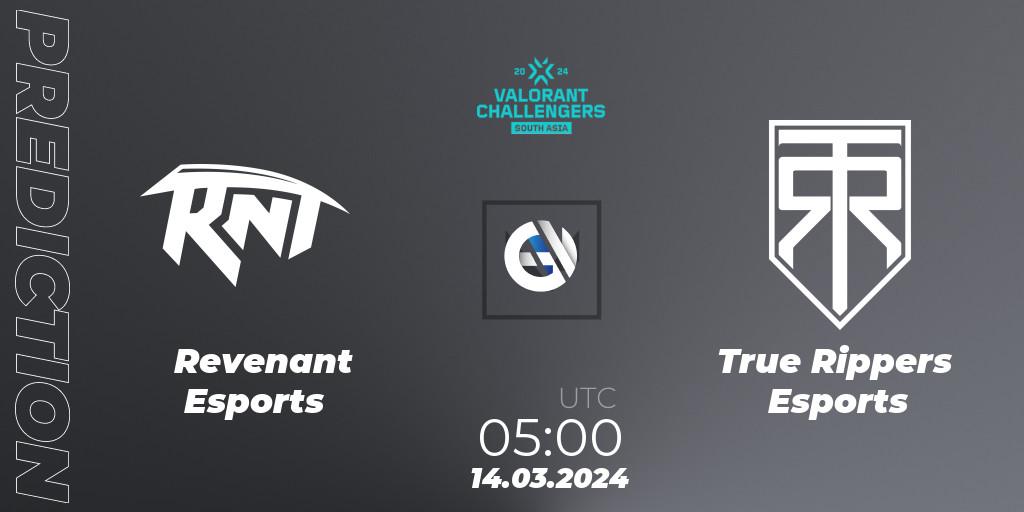 Revenant Esports - True Rippers Esports: прогноз. 14.03.24, VALORANT, VALORANT Challengers 2024: South Asia Split 1 - Cup 1