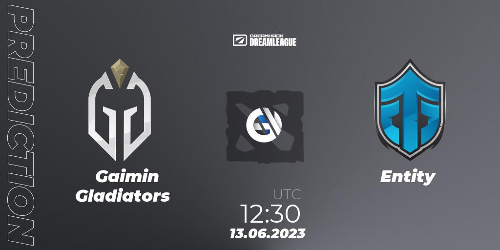 Gaimin Gladiators - Entity: прогноз. 13.06.23, Dota 2, DreamLeague Season 20 - Group Stage 1