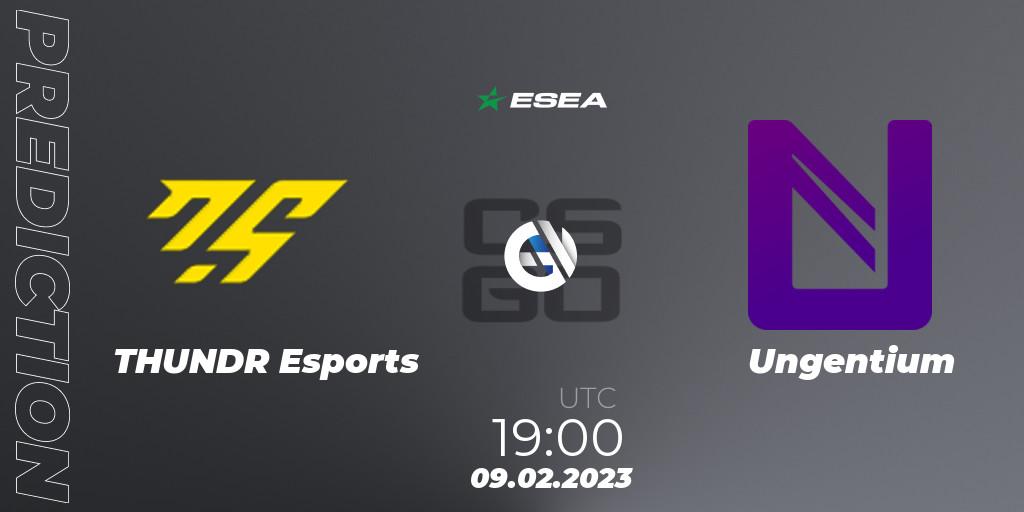 THUNDR Esports - Ungentium: прогноз. 09.02.23, CS2 (CS:GO), ESEA Season 44: Advanced Division - Europe