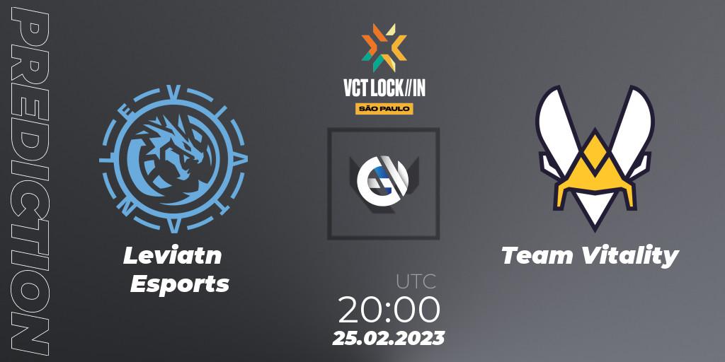 Leviatán Esports - Team Vitality: прогноз. 25.02.23, VALORANT, VALORANT Champions Tour 2023: LOCK//IN São Paulo