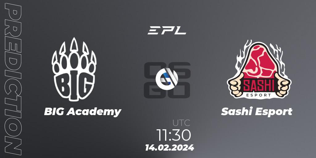 BIG Academy - Sashi Esport: прогноз. 14.02.24, CS2 (CS:GO), European Pro League Season 15: Division 2