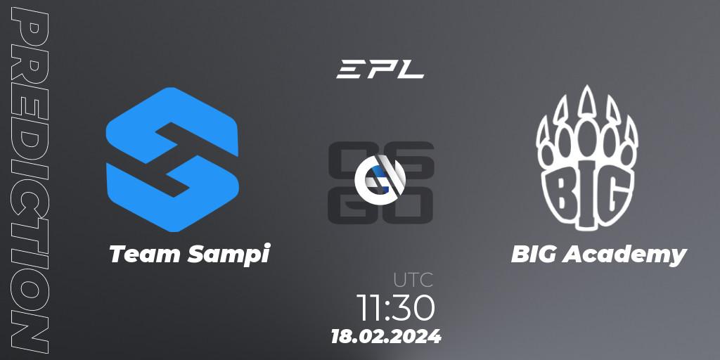 Team Sampi - BIG Academy: прогноз. 18.02.24, CS2 (CS:GO), European Pro League Season 15: Division 2