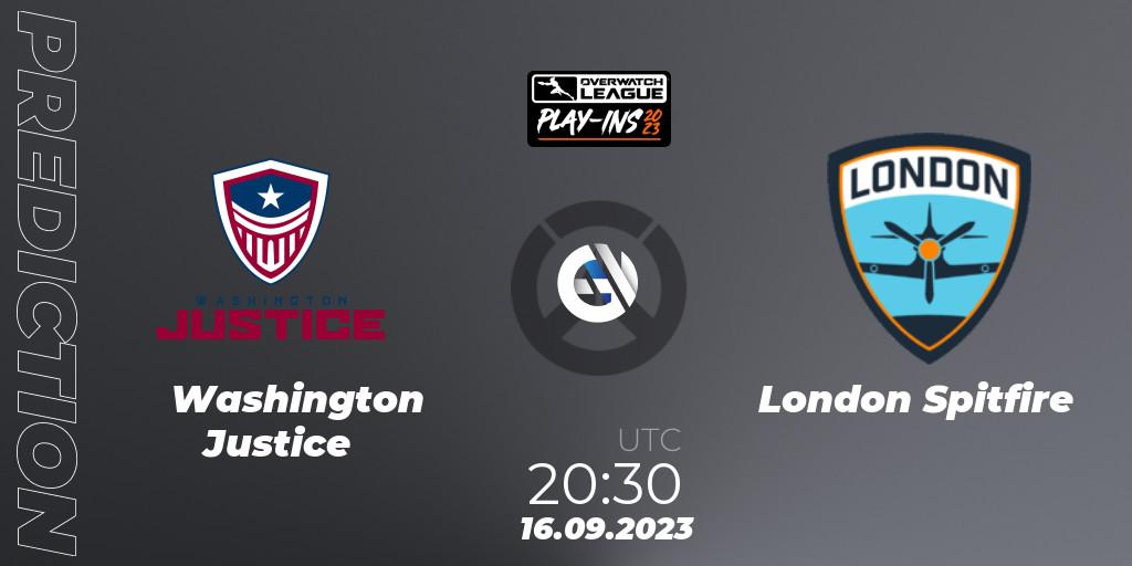 Washington Justice - London Spitfire: прогноз. 16.09.23, Overwatch, Overwatch League 2023 - Play-Ins