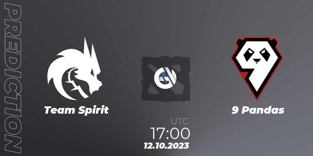 Team Spirit - 9 Pandas: прогноз. 12.10.23, Dota 2, The International 2023 - Group Stage