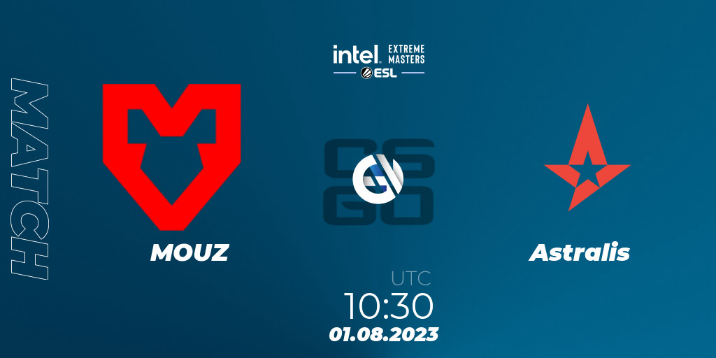 MOUZ Astralis 01.08.2023 at 1030. CounterStrike (CS2), IEM Cologne