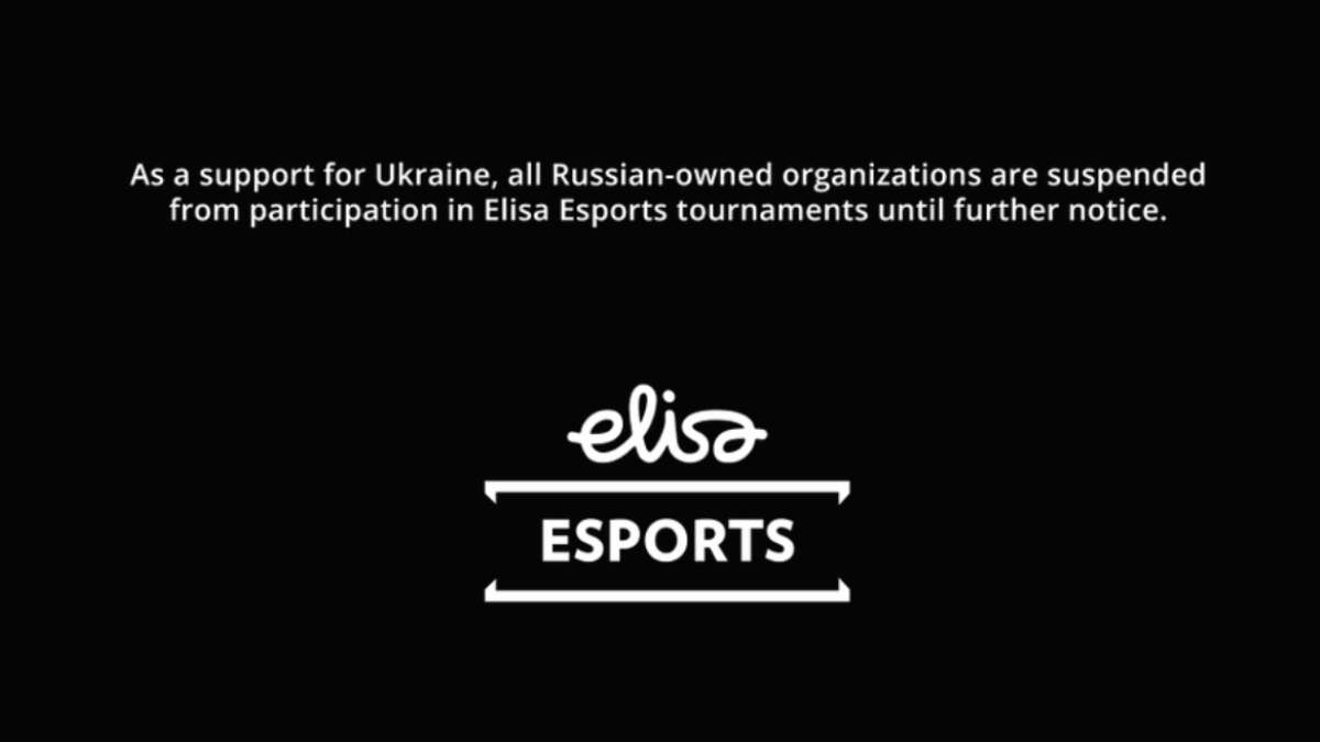 Турнирный оператор Elisa Esports отстранил от участия все российские команды