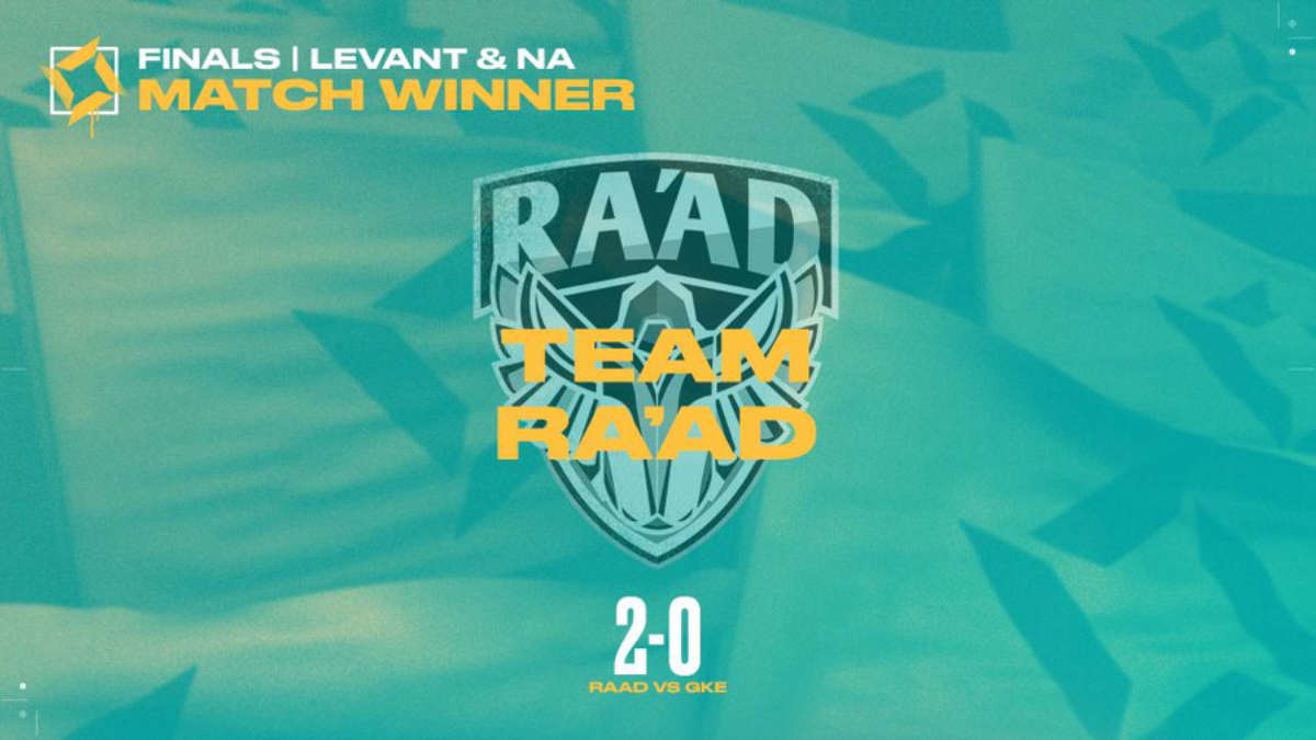 Team RA'AD стала чемпионом VRL 2022 MENA: Resilience Stage 1 - Levant and North Africa