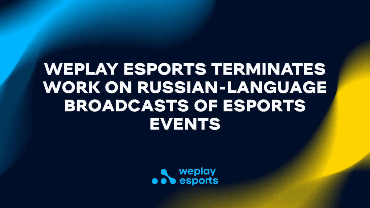 WePlay Esports приостанавливает поддержку русскоязычных проектов