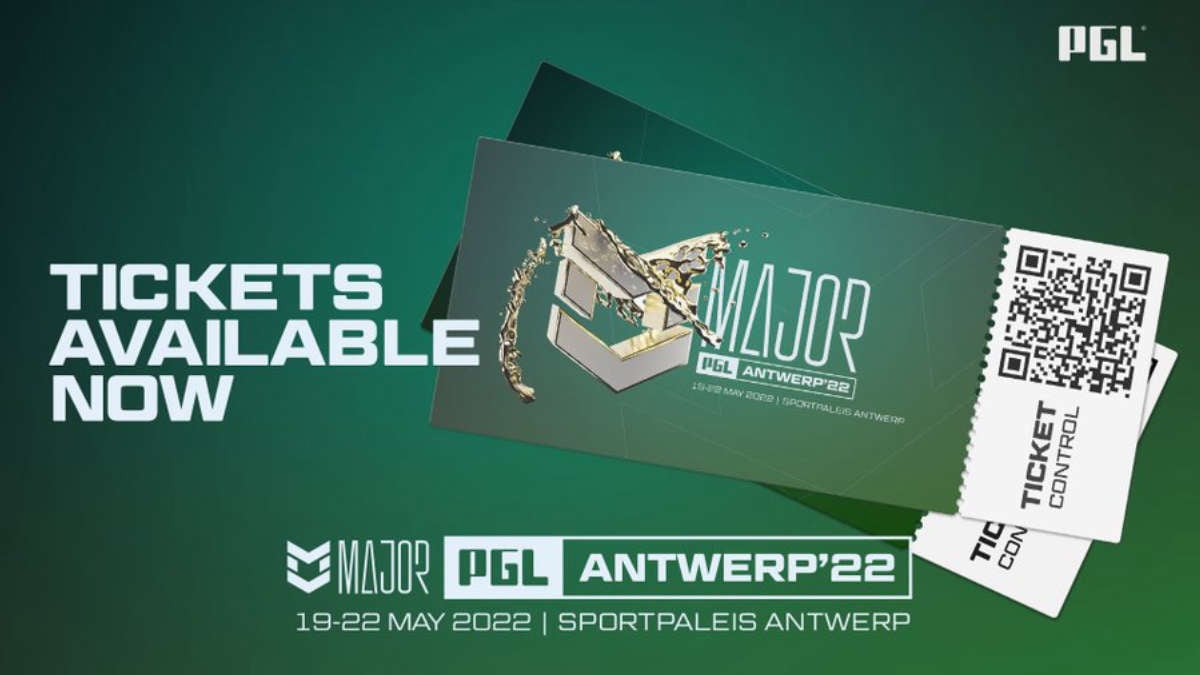 Стартовала продажа билетов на PGL Major Antwerp 2022