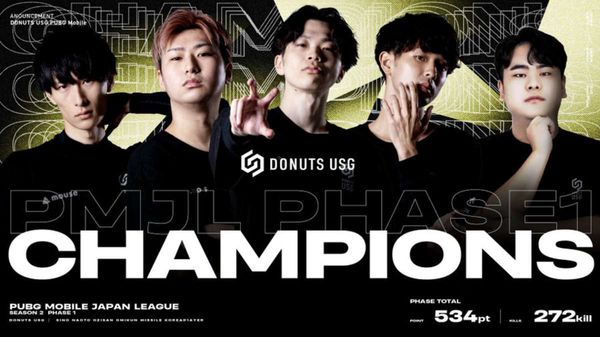 Donuts USG стала чемпионом PUBG Mobile Japan League Season 2: Phase 1