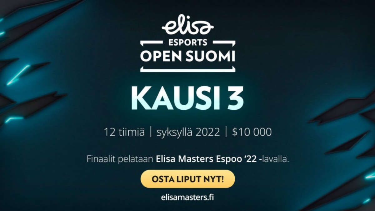 Elisa Esports назвали новые подробности третьего сезона Elisa Open Suomi