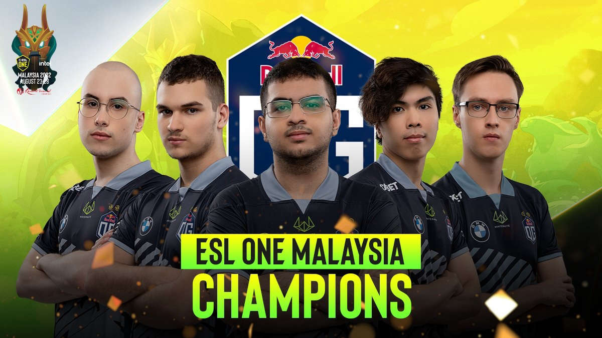 ESL One Malaysia 2022: OG заработали чемпионский титул благодаря легкой победе на трех картах